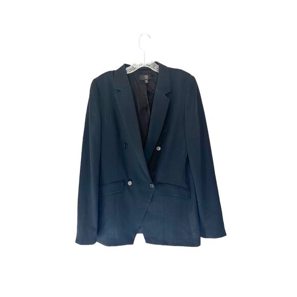 J.Crew 365 Black Preppy Academia Double Breasted Jacket Blazer Size 8 Tall - Picture 2 of 13